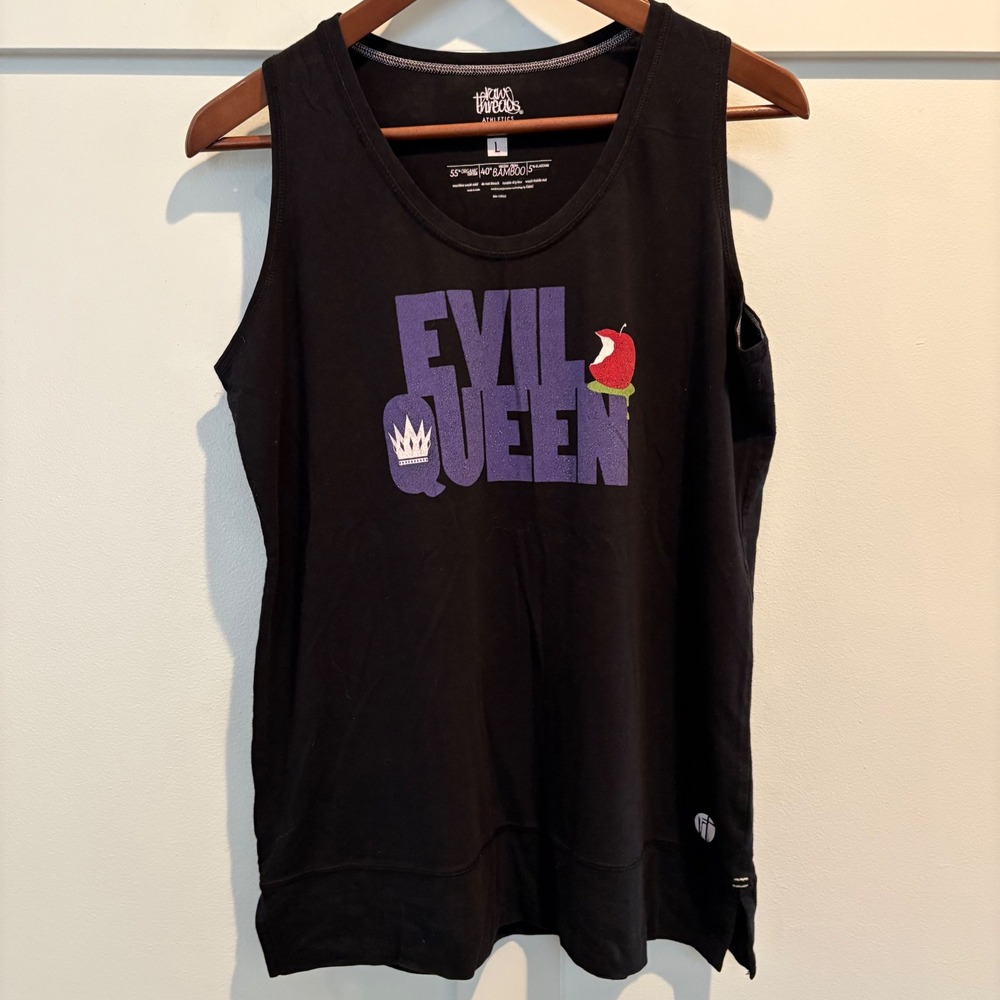 Raw Threads Tank Top Large Evil Queen Run Disney‎ Villain Bamboo Blend